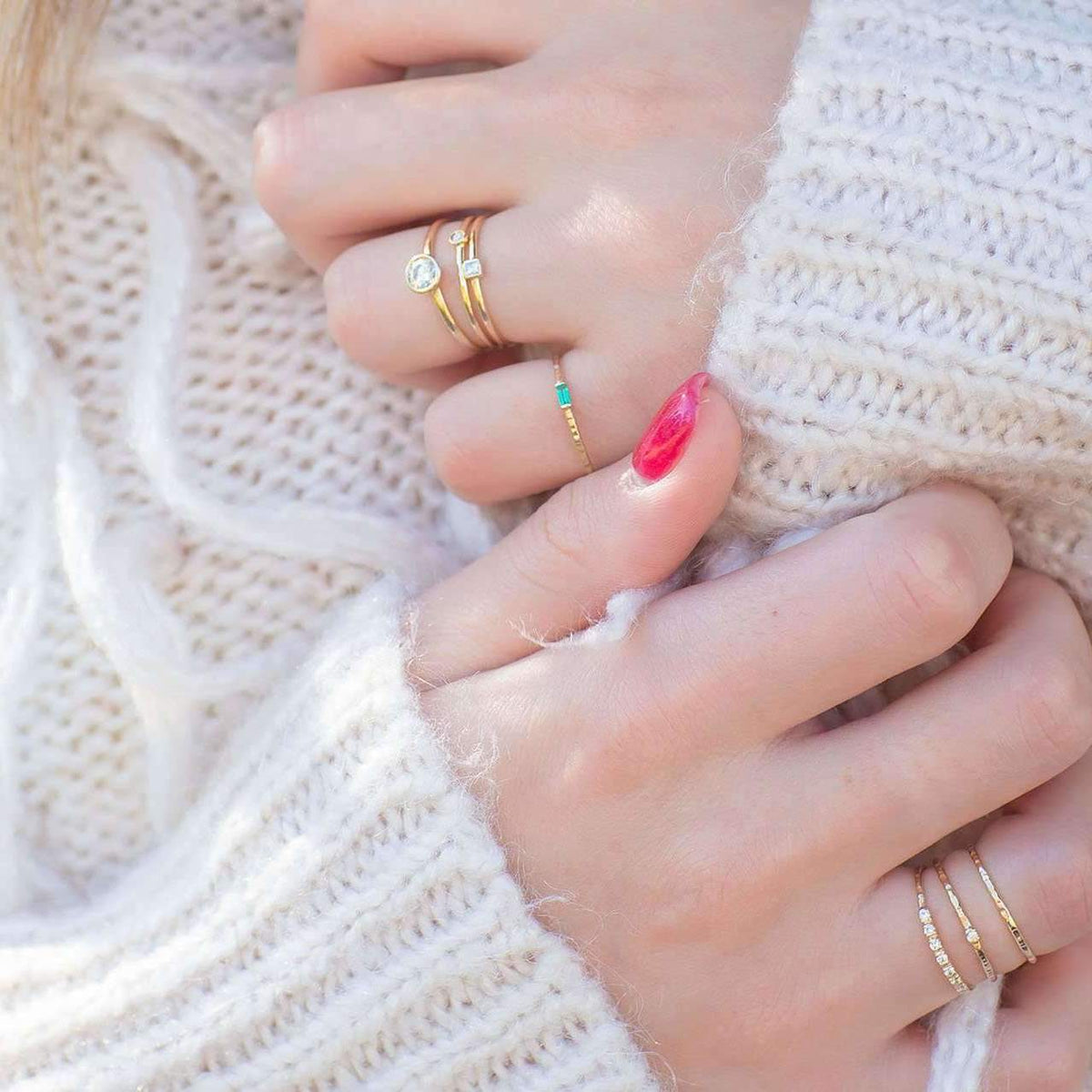 Petite Mini Gemstone Ring-Alysha Whitfield
