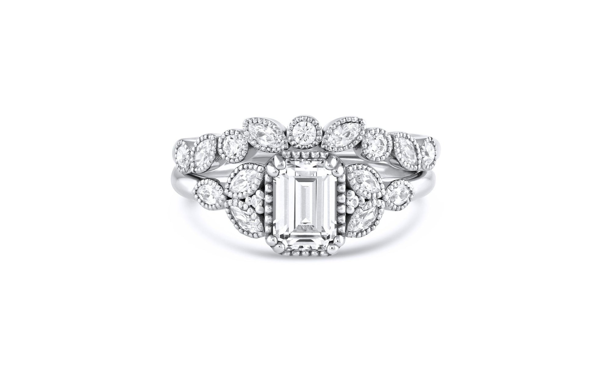 Emerald Cut Diamond & Gemstone Jewelry