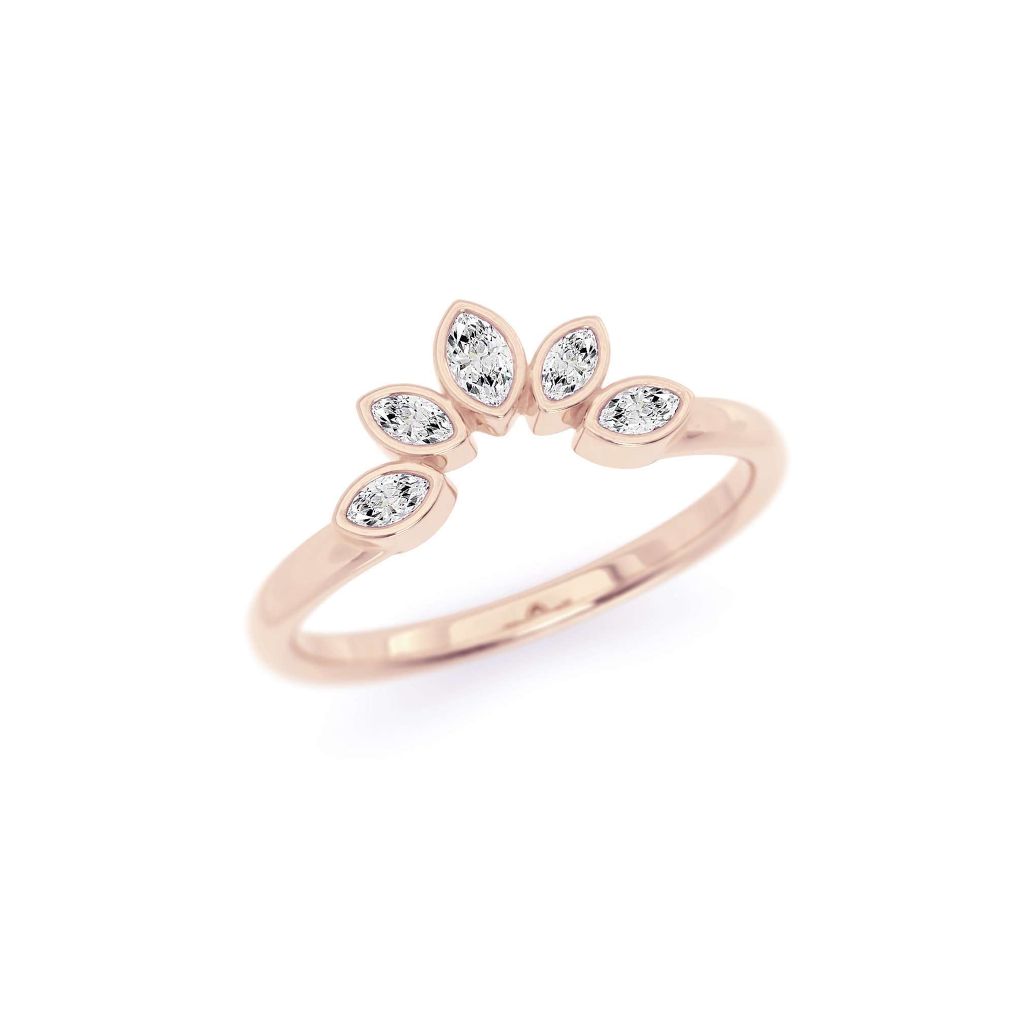 2 2 Marquise Diamond Ring Enhancer 14k Rose Gold 52884b6a c744 45ca b1d9