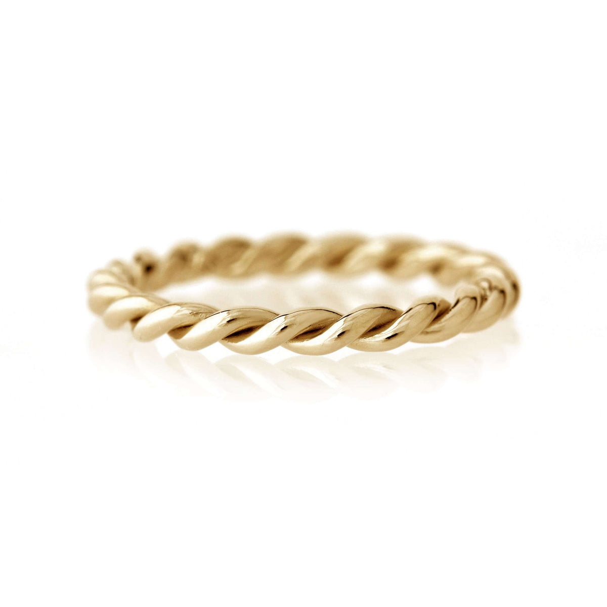 Twisted Rope Band | Yellow Gold