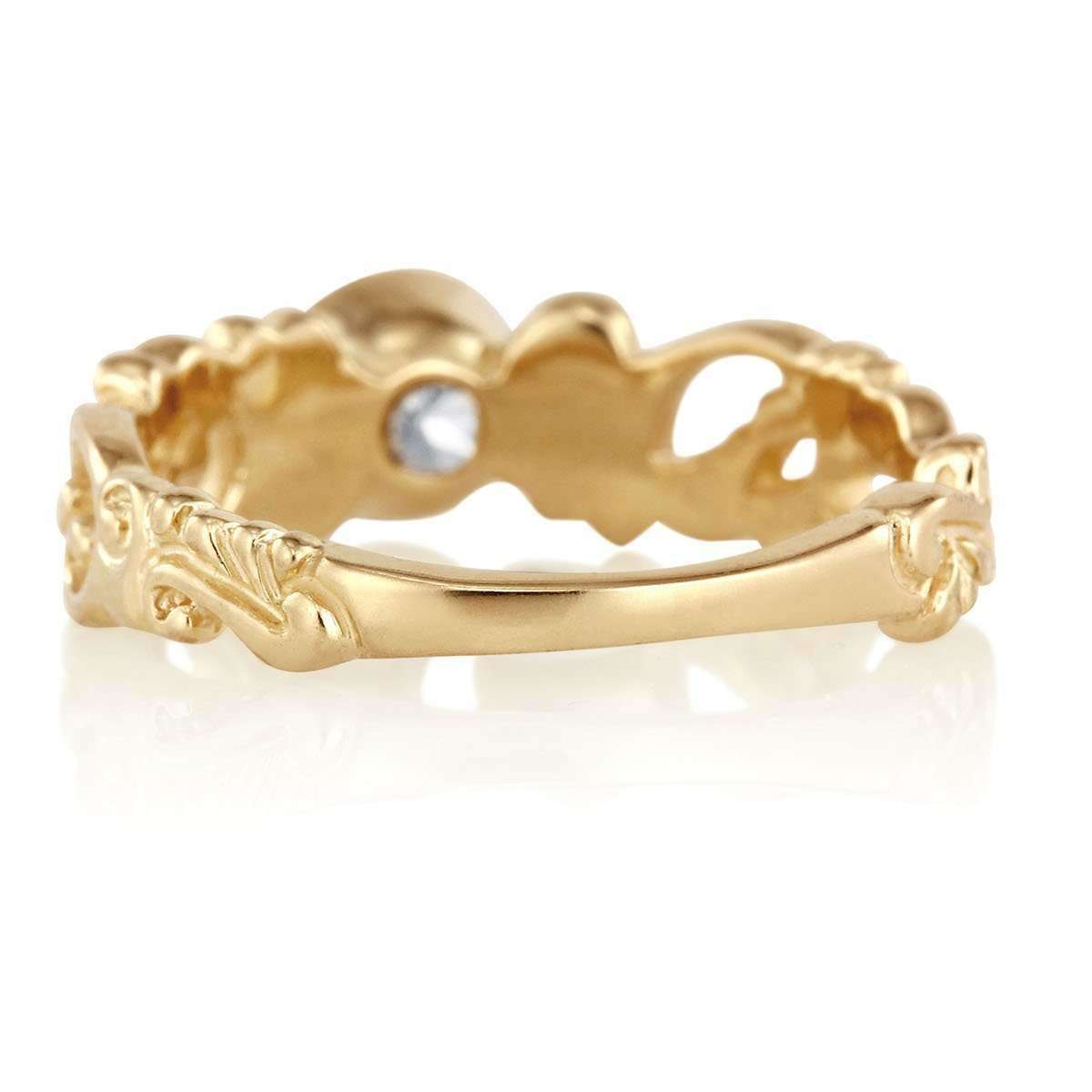 Filigree Diamond Engagement Ring - Size 7.5-Alysha Whitfield
