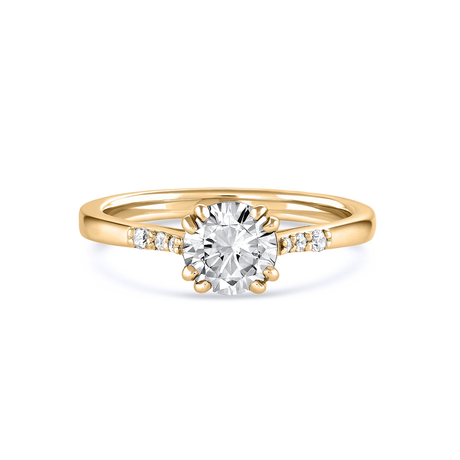 Luxury Natural Diamond Engagement Rings. 14K Yellow Gold. – VK. Diamonds