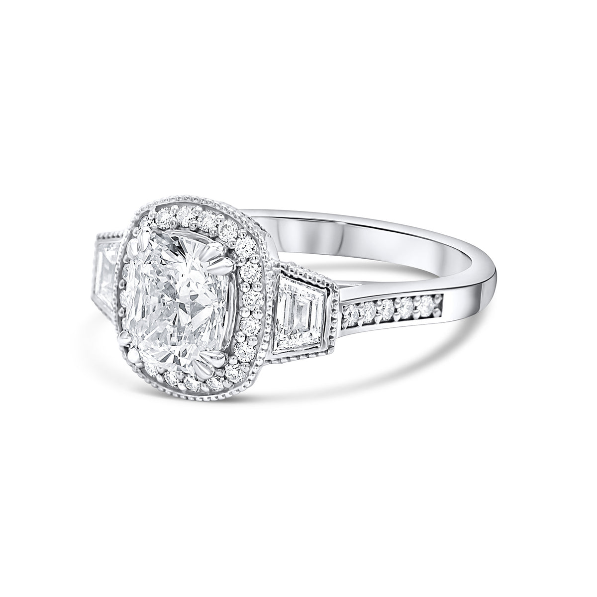Jamie &amp; Shellie | Vintage Inspired Cushion Diamond Engagement Ring