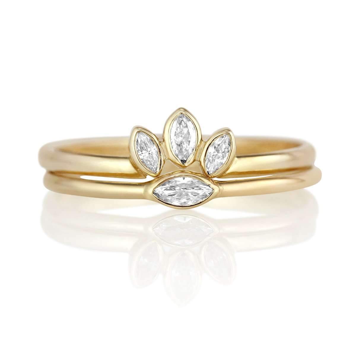 Petite Marquise Diamond Ring & Ring Enhancer Set-Alysha Whitfield
